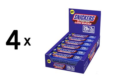 4 x Mars Protein Snickers Low Sugar High Protein Bar (12x57g) Milk Chocolate