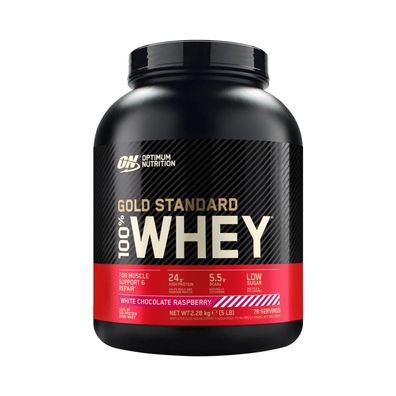 Optimum Nutrition 100% Whey Gold Standard (5lbs) White Chocolate Raspberry