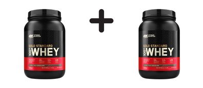 2 x Optimum Nutrition 100% Whey Gold Standard (2lbs) Double Rich Chocolate