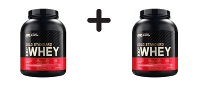 2 x Optimum Nutrition 100% Whey Gold Standard (5lbs) Delicious Strawberry
