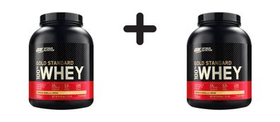 2 x Optimum Nutrition 100% Whey Gold Standard (5lbs) French Vanilla Crème