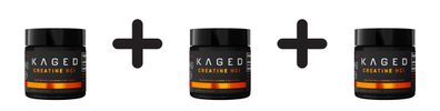3 x Kaged Muscle C-HCl Creatine HCl, Fruit Punch - 75g