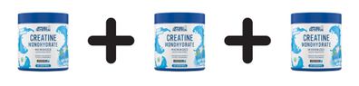 3 x Applied Nutrition Creatine Monohydrate, Icy Blue Razz - 250g