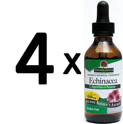 4 x Natures Answer Echinacea Root - 60 ml