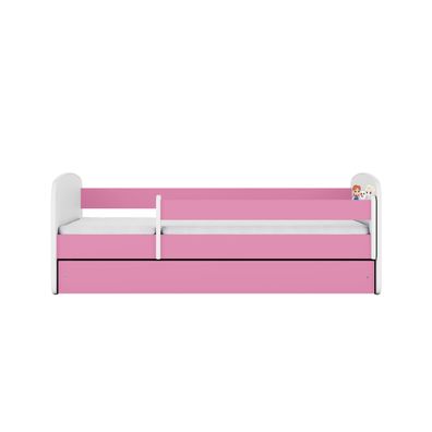 Kinderbett Eisberg mit Schublade ohne Matratze Rosa Jugendbett 80/61/144