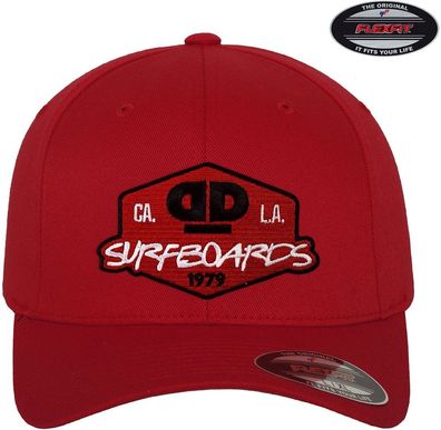 Dope &amp; Deep Surfboards Flexfit Cap Red