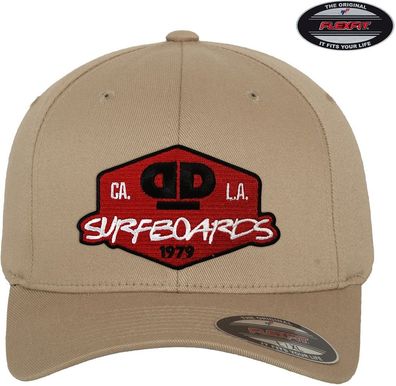 Dope &amp; Deep Surfboards Flexfit Cap Khaki
