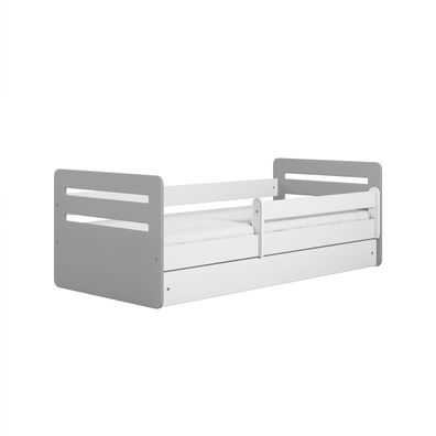 Kinderbett mit Schublade ohne Matratze Grau Jugendbett 90/65/184