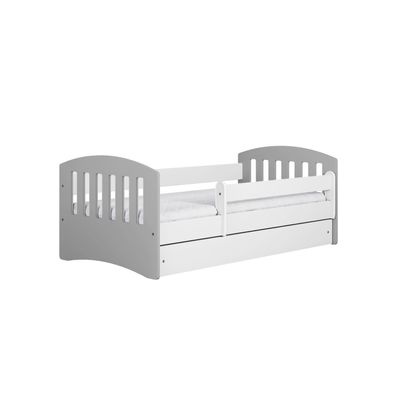 Kinderbett mit Schublade ohne Matratze Grau Jugendbett 90/65/164
