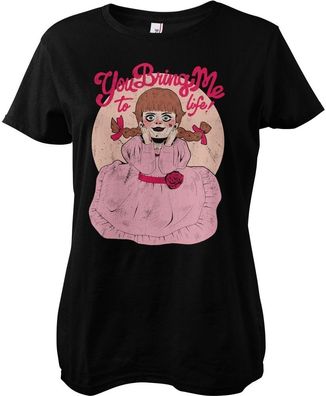 Annabelle You Bring Me To Life Girly Tee Damen T-Shirt Black