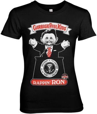 Garbage Pail Kids Rappin' Ron Girly Tee Damen T-Shirt Black