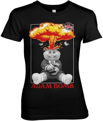Garbage Pail Kids Adam Bomb Girly Tee Damen T-Shirt Black