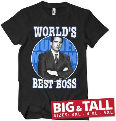 The Office World's Best Boss Big &amp; Tall T-Shirt Black