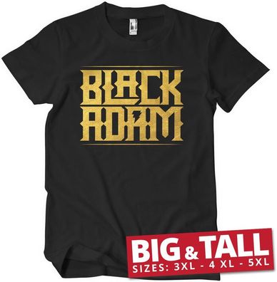 Black Adam Gold Logo Big &amp; Tall T-Shirt Black