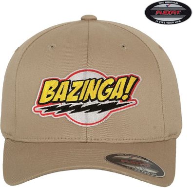 The Big Bang Theory Bazinga Patch Flexfit Cap Khaki