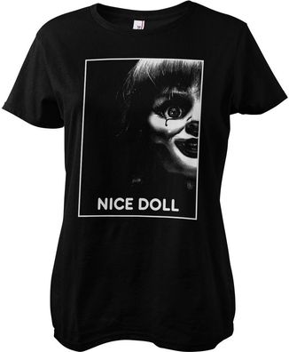 Annabelle Nice Doll Girly Tee Damen T-Shirt Black