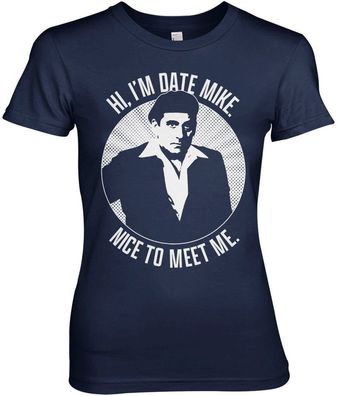 The Office Date Mike Girly Tee Damen T-Shirt Navy