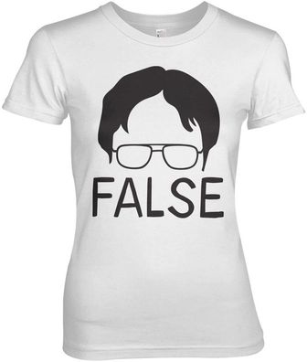 The Office False Girly Tee Damen T-Shirt White