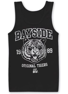 Saved By The Bell Bayside 1989 Original Tigers Tank Top Black