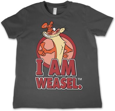 I Am Weasel Kids T-Shirt Darkgrey