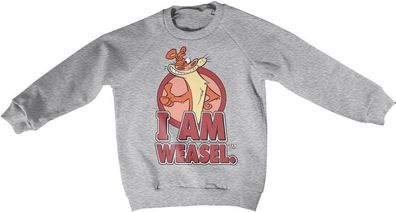 I Am Weasel Kids Sweatshirt Sweatshirt Heathergrey