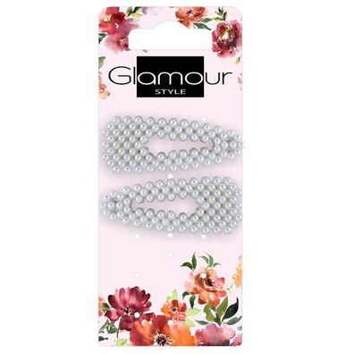 Perlen-Haarclip-Set, 2 Stueck