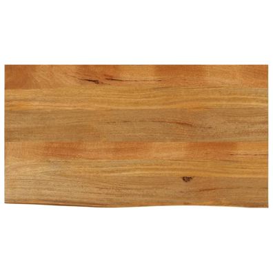 vidaXL Tischplatte mit Baumkante 110x60x2,5 cm Massivholz Mango