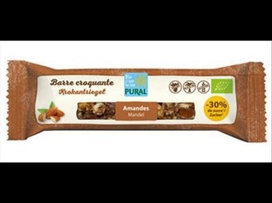 Pural 6x Mandel Krokantriegel -30% Zucker 35g