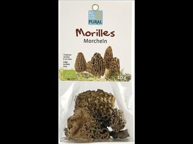 Pural 6x Morcheln Pilze getrocknet 10g