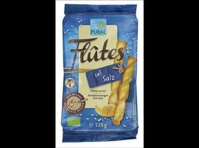 Pural Flûtes mit Salz 125g