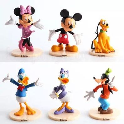 Disney6 Pcs Mickey Mouse ClubHouse Spielzeug Figur Minnie Donald Cake Topper