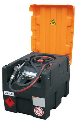Cemo 120l mobile Benzintankstelle mit Handpumpe und Deckel ADR Zulassung