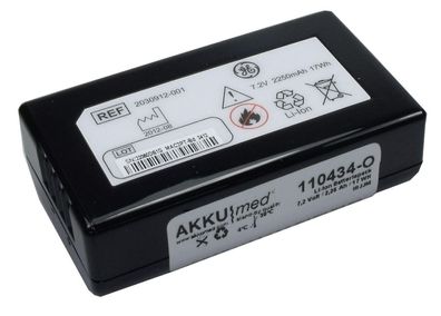 Original Li ION Akku GE Healthcare für EKG Mac 400 Mac 600 - Typ 2030912-001
