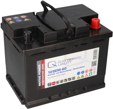 Versorgungsbatterie 12V 60Ah Antrieb Solar Wohnmobil Boot Mover Schiff Batterie