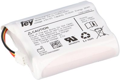 Lithium-Ionen Akkupack 3,6V 10,05Ah 36Wh 1S3P Kabel & Stecker