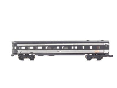 Minitrix N 3045 US Personenwagen Stromlinien-Reisezug Schlusswagen "GASPE"