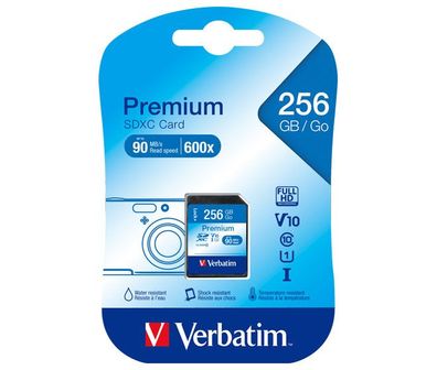 SDXC-Card 256GB, Premium, Class 10, U1, UHS-I