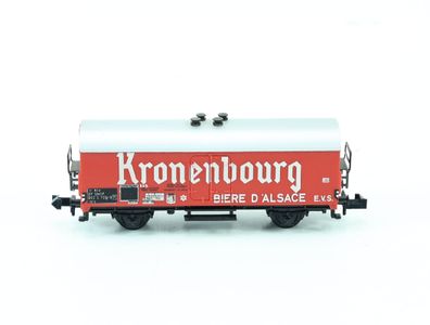 Minitrix N 3594 Güterwagen Kühlwagen Bierwagen "Kronenbourg" 5 738-9 SNCF