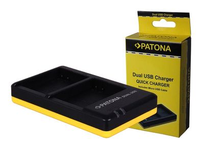 Dual Schnell-Ladegerät f. Nikon EN-EL14 ENEL14 inkl. USB-C Kabel
