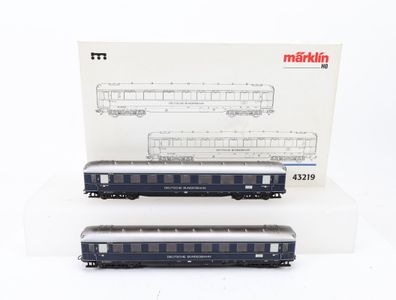 Märklin H0 43219 Personenwagen-Set 2-tlg. Schnellzugwagen-Set Lorely/ Licht NEM