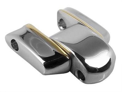 Lotus > 1 x Bandglied bicolor silber-/gelbgoldfarben Edelstahl > 15355