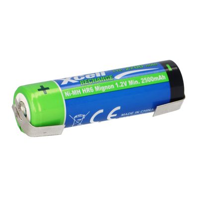 Xcell Mignon AA Akku Ni-MH 1,2V 2700mAh lose U Lötfahne