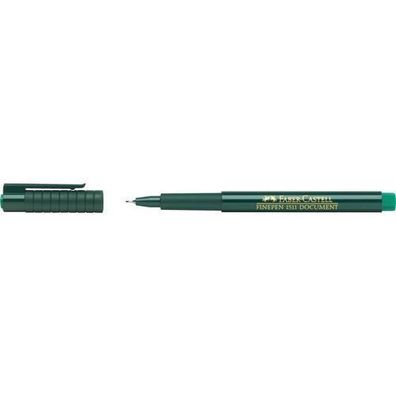 5x Faber-Castell 1511 Finepen grün 151163 dokumentenecht Fineliner Feinliner NEU