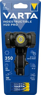 Varta LED Taschenlampe Indestructible, H20 Pro