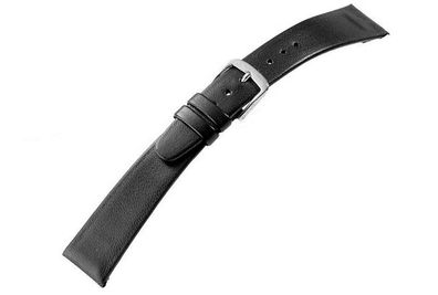 Uhrenarmband Leder Clip Schwarz Kurze Länge Natina 23362S