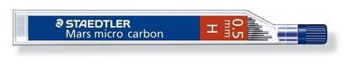 6x Staedtler 250 05-H Druckbleistift Minen 0,5 H VE12 Bleistift TK Mine