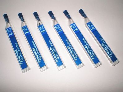 6x12 Staedtler 250 07-HB Druckbleistift Minen 0,7 HB Bleistift TK Mine