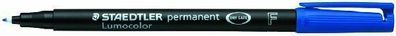 Staedtler Folienstift Lumocolor F permanent 318-3 blau OHP Pen Marker
