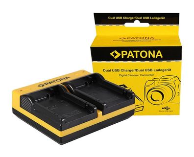 Dual Ladegerät f. Canon LP-E8 EOS 550D 600D 650D 700D inkl. Micro-USB Kabel