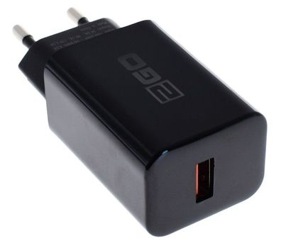 2Go Schnelladegerät 1X USB 100-240V 3000mA Schwarz